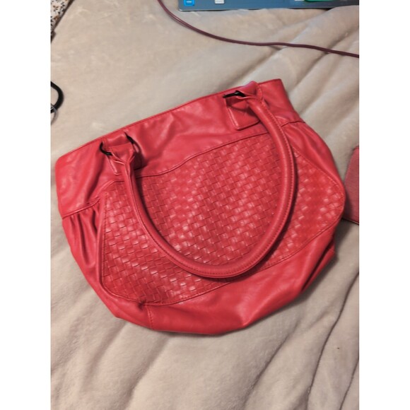 VANS off the wall red leather bag - Picture 4 of 5